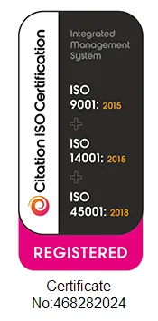 Citation ISO Certification for ISO 9001, ISO 14001 and ISO 45001